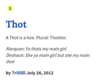 thots|Urban Dictionary: thot.